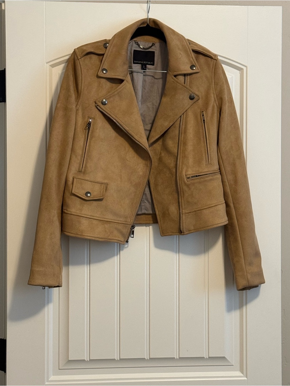 Banana Republic Camel Suede Jacket - size S